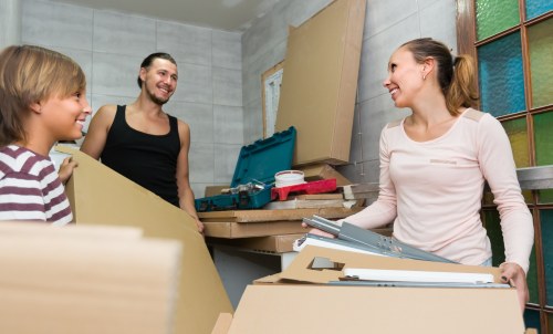 Man and van service helping with a local move and loading belongings