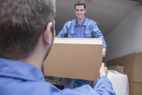 Removal van service for moving homes across London streets