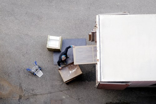 Van loading furniture for a small move in London